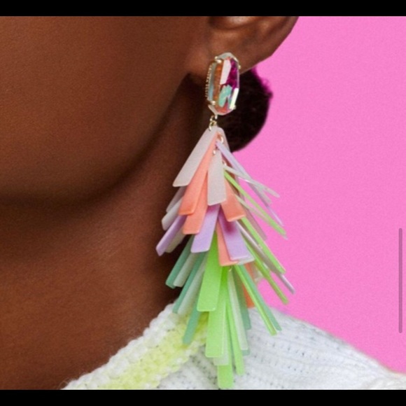 Kendra scott jasper fringe drop earrings - Picture 7 of 7